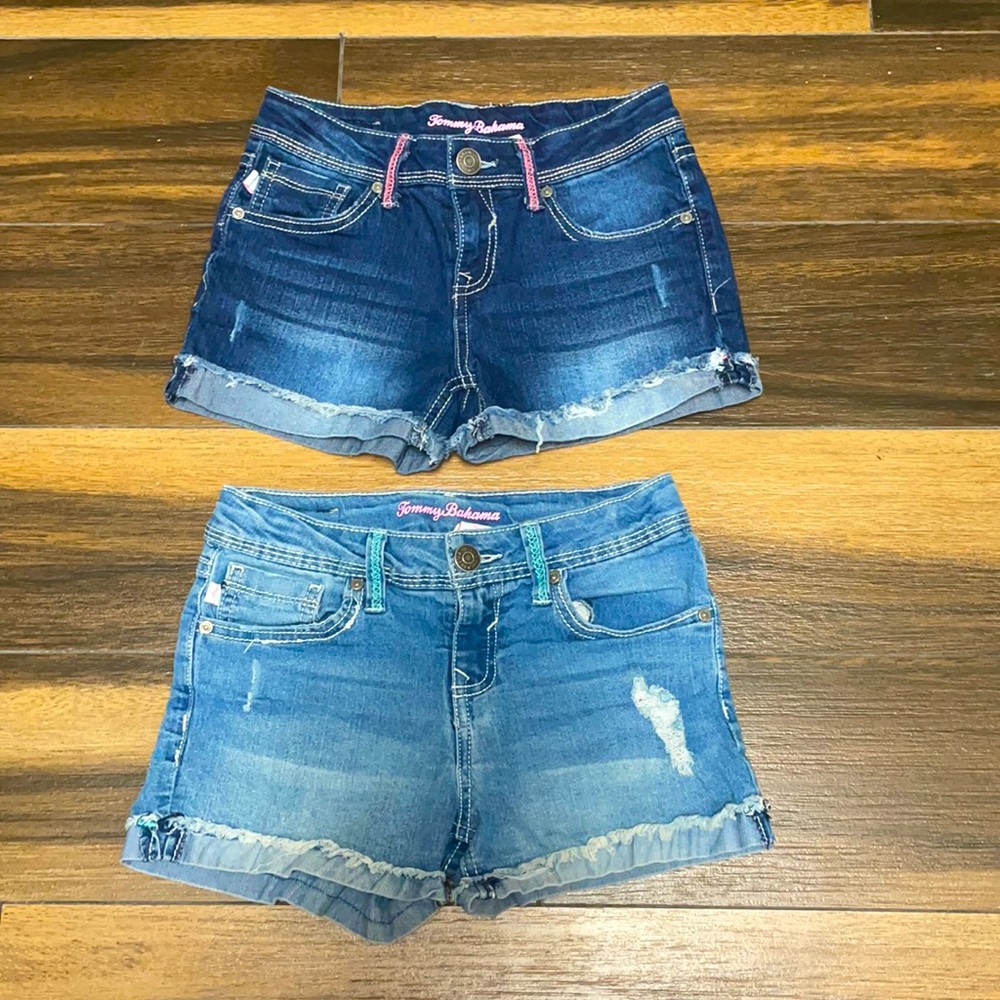 Kids Tommy Bahama blue Jean shorts, Size 8